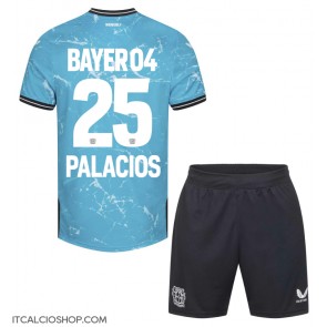 Bayer Leverkusen Exequiel Palacios #25 Terza Maglia Bambino 2023-24 Manica Corta (+ Pantaloni corti)